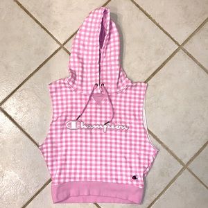Champion sleeveless hoodie. Pink. Little girls XS.
